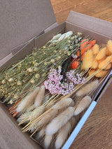 Trockenblumen Box Natur Orange