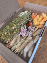 Trockenblumen Box Natur Orange