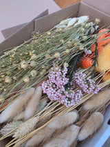 Trockenblumen Box Natur Orange