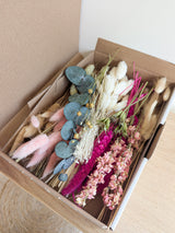 Trockenblumen Box Rosa Natur – DIY Deko Set