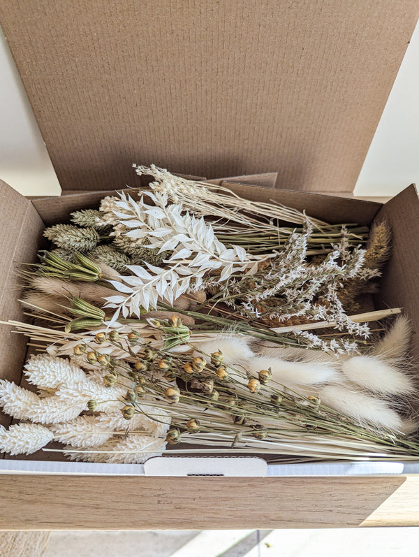 Trockenblumen Box Natur