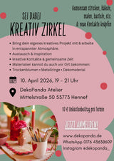 Anmeldung zum Kreativ Zirkel 10.04.26 - DekoPanda