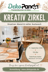 Anmeldung zum Kreativ Zirkel 11.09.26 - DekoPanda