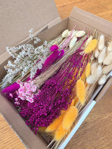 BloomyBox Kraft – lebendige Mischung aus Lila & Orange - DekoPanda