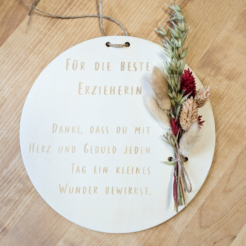 Holzschild Weihnachtsgeschenk - verschiedene Sprüche - DekoPanda