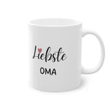 Keramiktasse mit Spruch "Liebste Oma" - DekoPanda