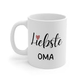 Keramiktasse mit Spruch "Liebste Oma" - DekoPanda