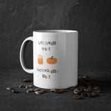 Keramiktasse mit Spruch "Pumpkin Spice" - DekoPanda