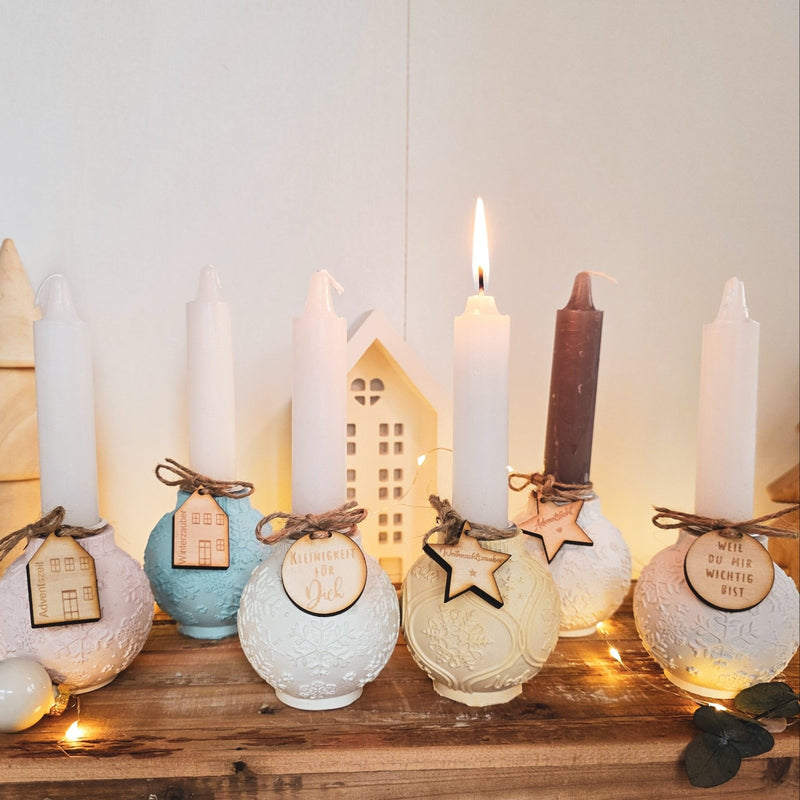 Kerzenhalter "Weihnachtskugel" - DekoPanda