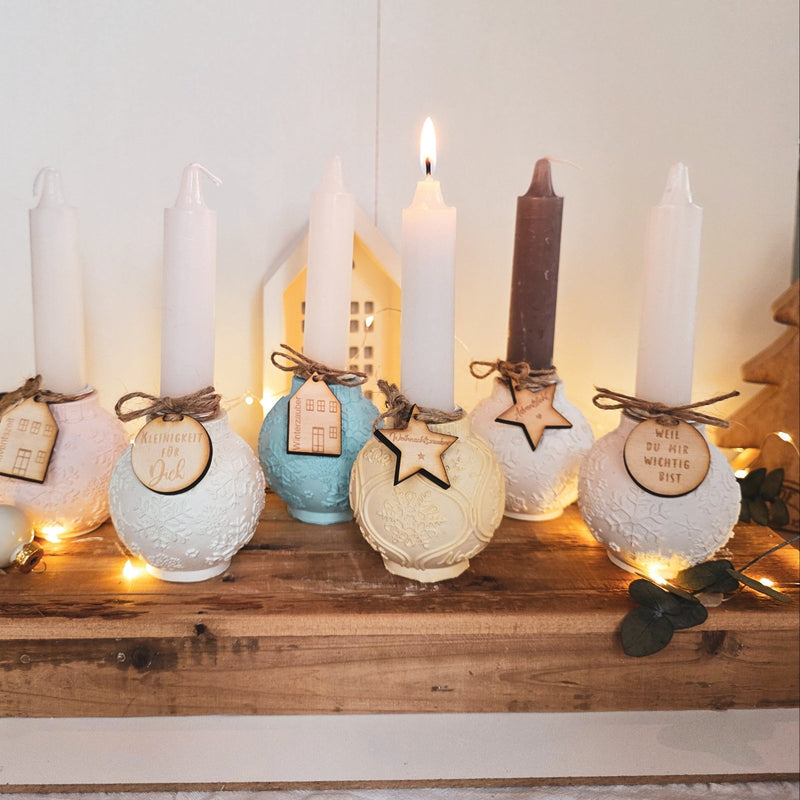 Kerzenhalter "Weihnachtskugel" - DekoPanda