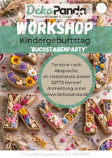 Kindergeburtstag "Buchstabenparty" in Hennef - DekoPanda