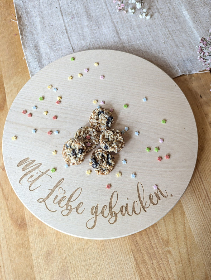 Kuchenplatte mit graviertem Spruch - DekoPanda