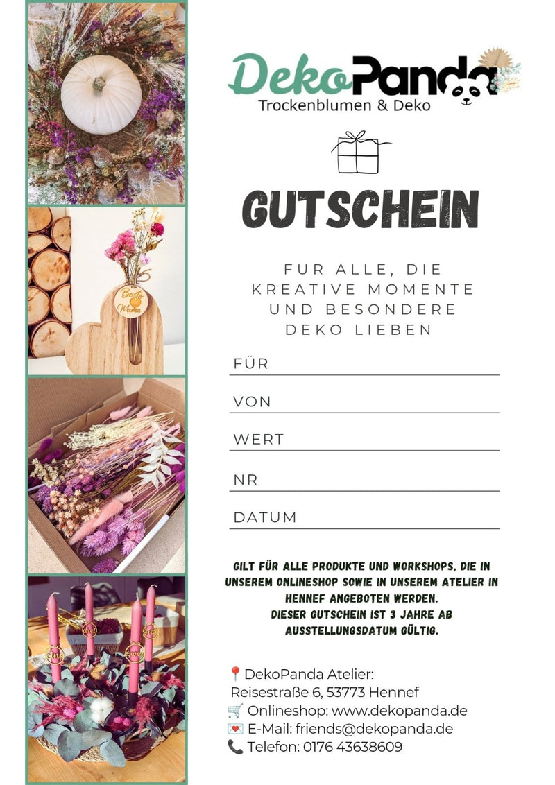 Offener Workshop Trockenblumenkranz 02.02.2025 - DekoPanda