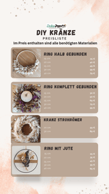 Offener Workshop Trockenblumenkranz 21.09.25 Hennef - DekoPanda
