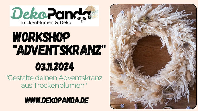 Ticket Workshop Adventskranz Hennef 03.11.2024 - DekoPanda