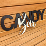 3D CandyBar Schriftzug aus Holz - DekoPanda