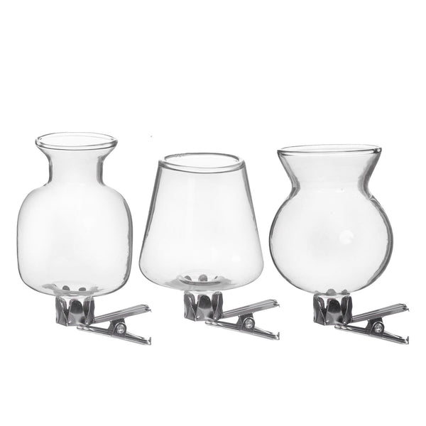 Glas Clipvasen 3er Set - DekoPanda