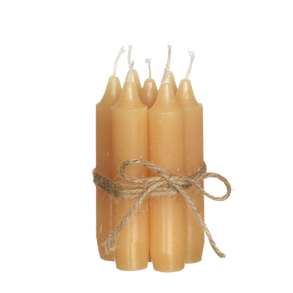 Stabkerzen für Kerzengläser "honiggelb" - DekoPanda