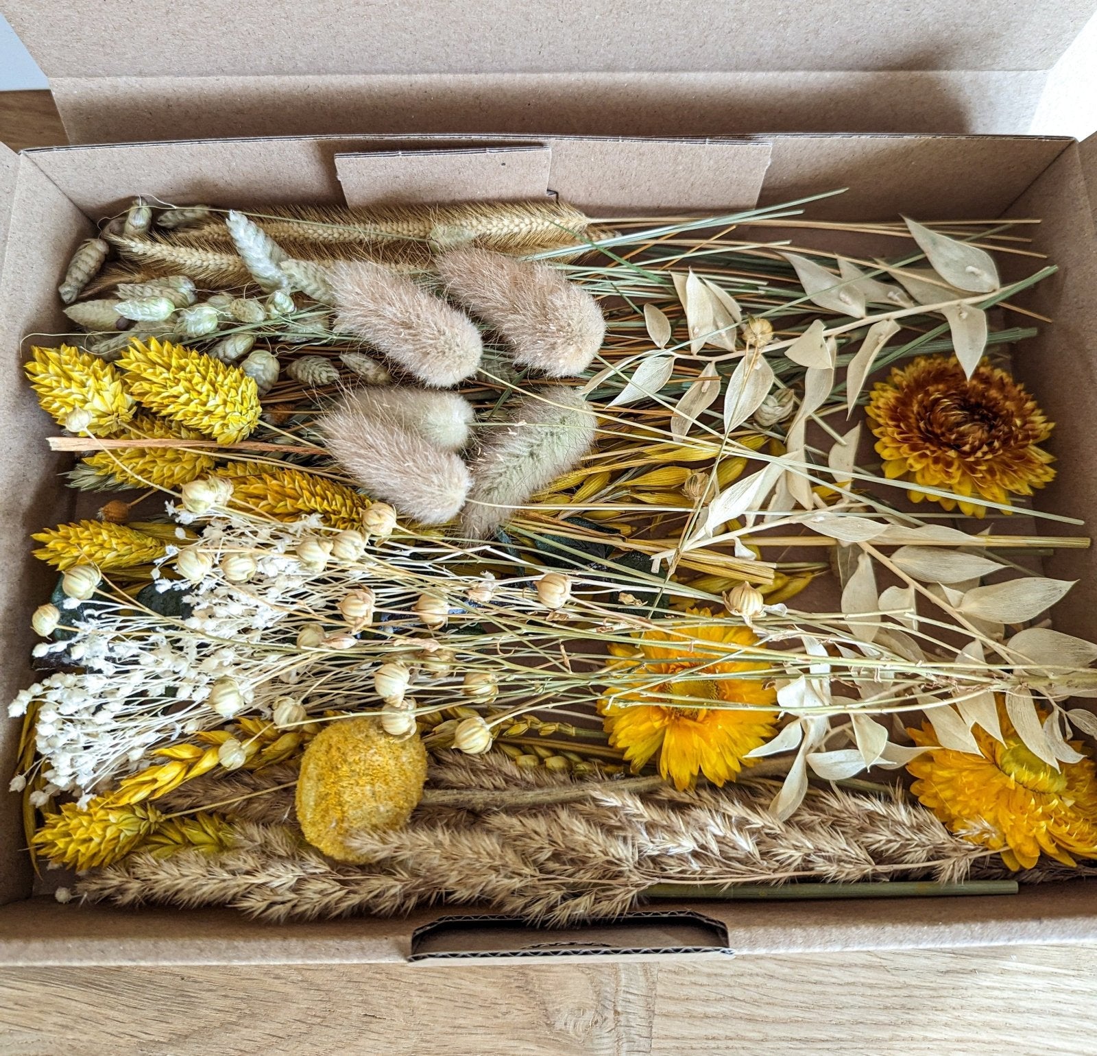 Trockenblumen BloomyBox Gelb Natur DIY Deko – DekoPanda